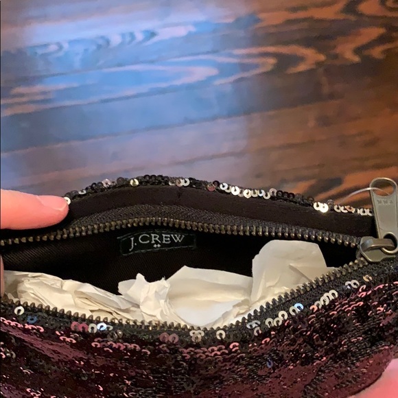 Black sequin JCrew clutch - brand new with tag! - Picture 4 of 4